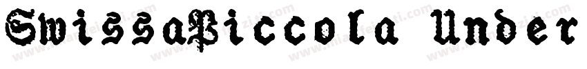 SwissaPiccola Underlined字体转换
